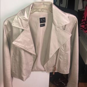 Armani Exchange leather jacket